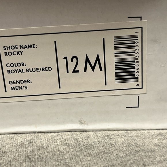 Pony Rocky PP1-Rocky Men’s Shoes Size 12 - Royal Blue/Red - NIB - Picture 4 of 10